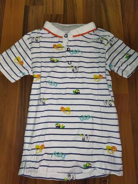 Bílé polotričko se zvířátky 116 matalan, matalan,116