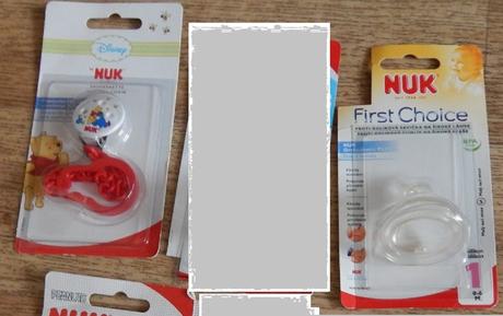 Různé dětské kojenecké věci, nuk