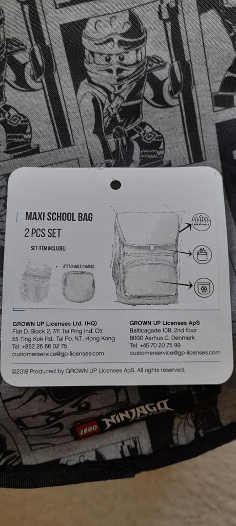 Lego ninjago shadow maxi školní aktovka 2dílný set, 