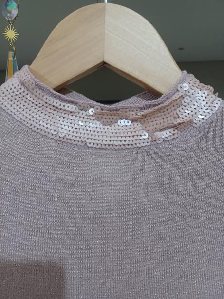 Třpytivý svetr s flitry rolák 158/xs, orsay,158