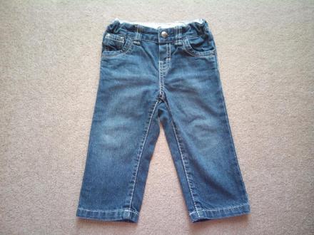 Tmavě modré rifle dětské, c&a,80