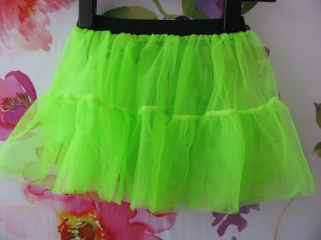 Krásná neonová tylová sukně, 140