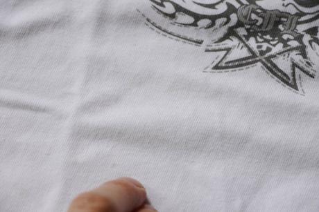 Bile tricko s napisem music 116/122, 116