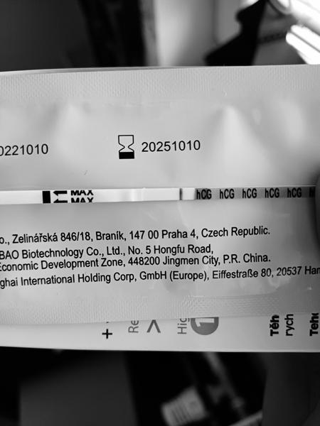 Vidíte něco na testu nebo je negativní?