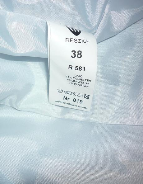 Světle modré dámské sako reszka, m