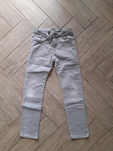 Šedé rifle zn. hm, vel. 134, h&m,134