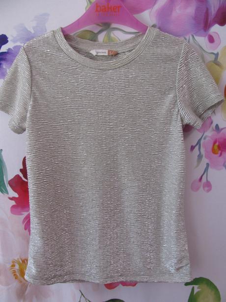 Společenská stříbrná pružná halenka john lewis, john lewis,110