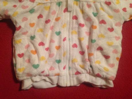 Dívčí mikina - mikinka srdce - srdíčka, marks & spencer,62