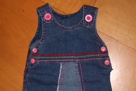 Dívčí riflové šaty - šatovka holčička vel. 80 - 86, frog,80