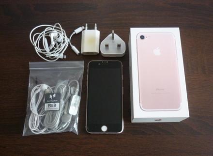Apple iphone 7 světle růžové barvy, apple