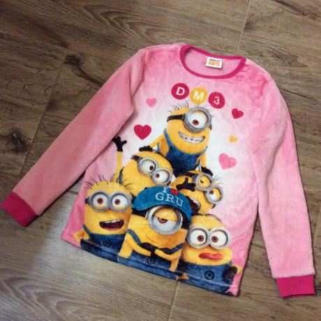 Huňatá mikina ,,mimoni" z coral fleece, george,134