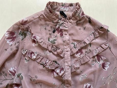 Nová volán květinová halenka, vel m, amisu, amisu,m