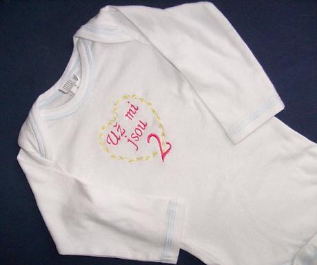 Originální  unisex body 1.narozeniny - vel.86, 80 / 86