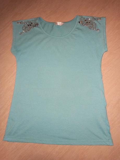 Modré triko 134/140, 134