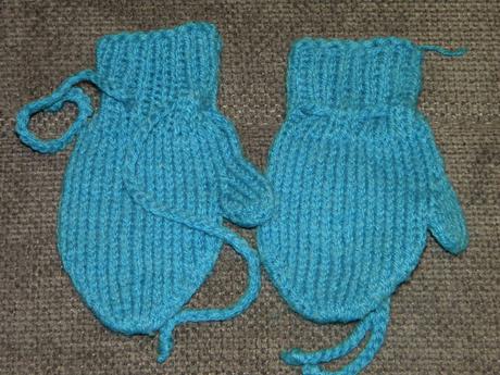 Pletené rukavice pro kluka vel 6-12 měsíců, 74