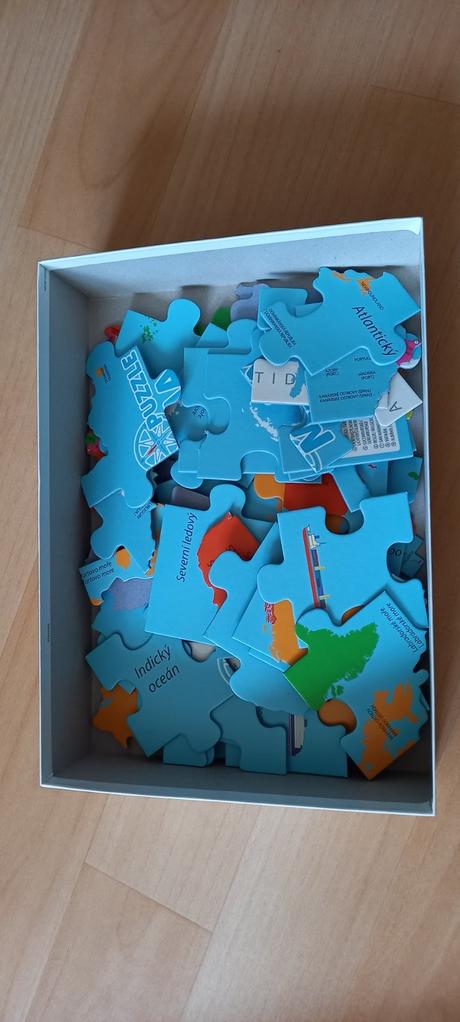 Puzzle mapy - svět - 82 dílů, 