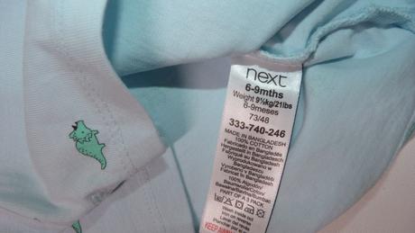 Bavlněné tričko s dinosaury, next,74