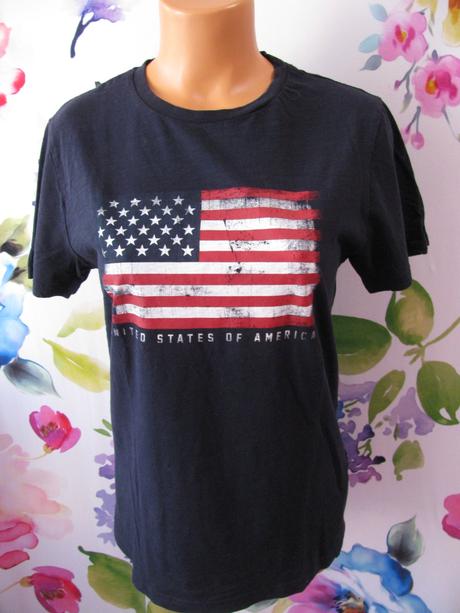 Bavlněné modré tričko terranova, terranova,s