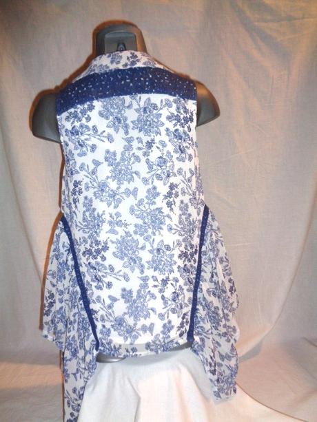 Exkluzivní blůzka s cípama - cibulákový vzor, tu,110