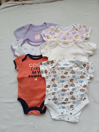 Dětské body krátký rukáv, 50