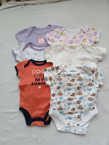 Dětské body krátký rukáv, 50