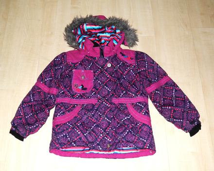 Dívčí lyžařská bunda s pásem - vel.6 let, 116