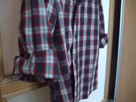 Modro-červeno-biela károvaná košeľa, f&f,128