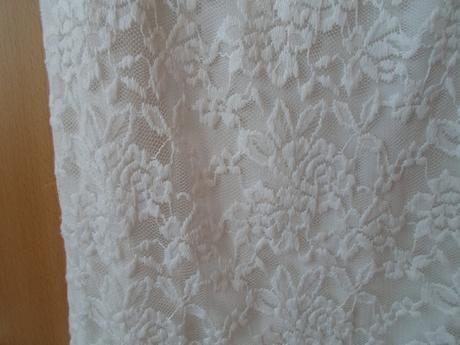 Bílé krajkové tričko tílko bílý top amisu, amisu,m