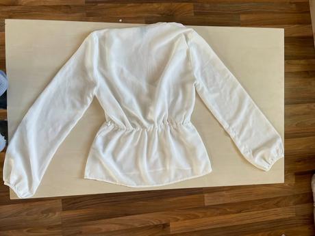 Bílá halenka stažená v pase, vel s, vero moda, vero moda,s