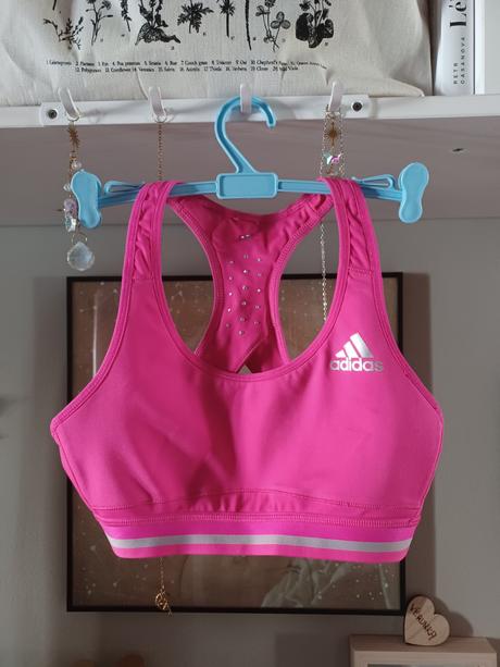 Neon sportovní podprsenka adidas 158/164, adidas,164