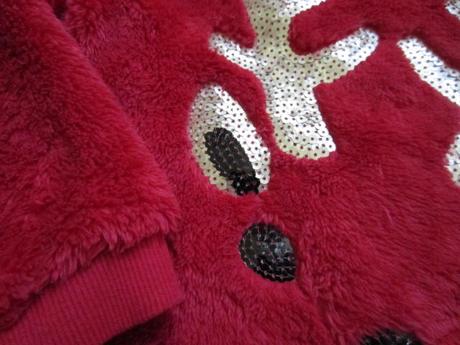 Heboučká chlupatková mikina se sobíkem a flitry, h&m,110