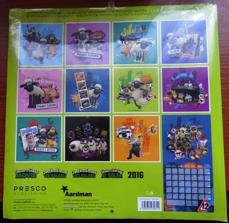 Dětský kalendář obrázkový ovečky shaun,