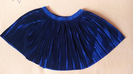 Sukně sametová tm. modrá, reserved,92