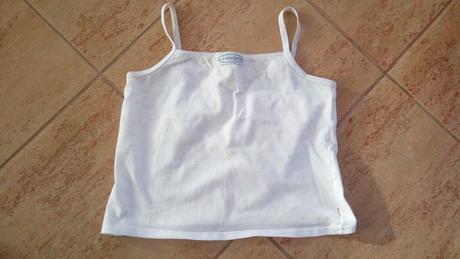 Sportovní tílko - bílé, vel. 9-10 let, 140