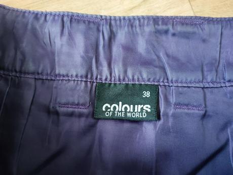 Fialová károvaná sukně, colours of the world,38