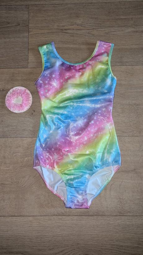 Ka667 dívčí gymnastický dres vel.10 (9-10 let ), 140