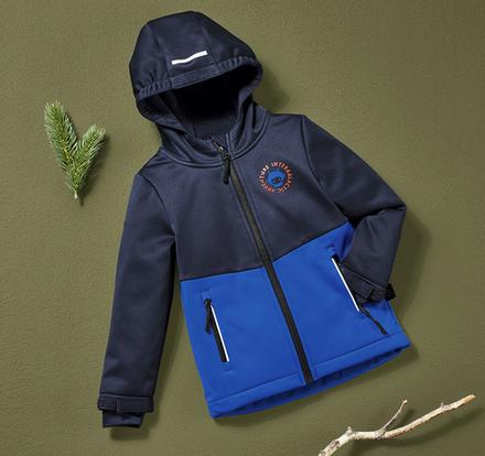 Softshellová bunda s fleecem klučičí vel. 98/104, lupilu,98 / 104