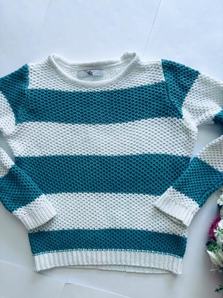 Cb/ svetr s pruhy - v.7/8 let, marks & spencer,128