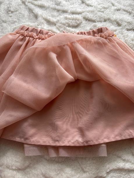 Sukně tylová meruňkové barvy - v.92, h&m,92