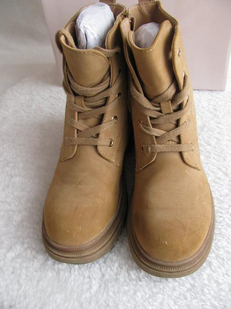 Zimní šněrovací béžová dívčí,dámská obuv deezee, 37