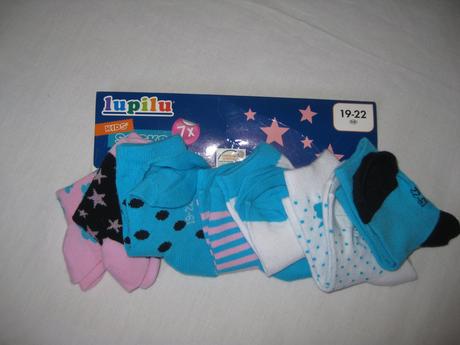 Nenošené bavlněné ponožky vel. 19 -22, lupilu,19