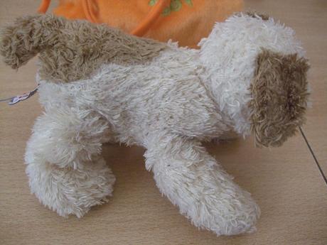 Plyšový psík v taške - cca 19 cm, 