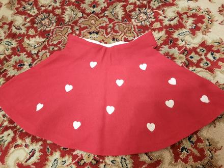 Srdíčková sukně, h&m,98