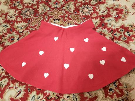 Srdíčková sukně, h&m,98