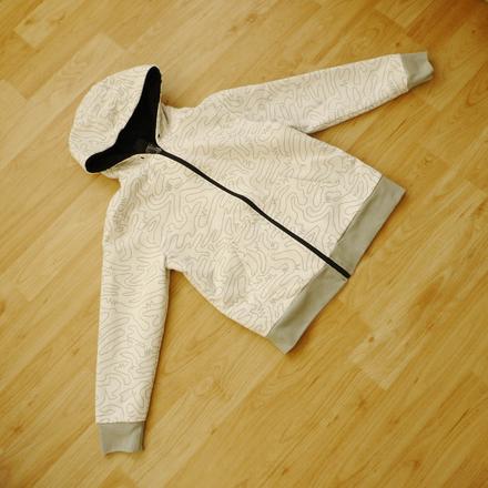 Tepla mikina s koziskem vel. m (8-10 let), 140