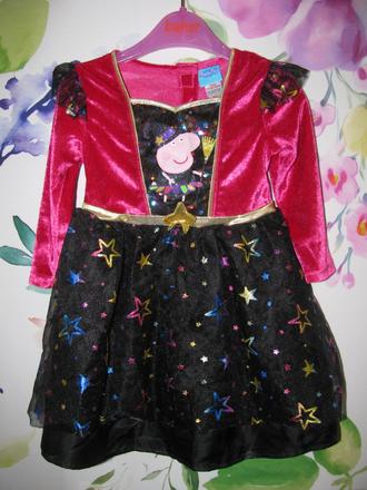 Kostým - šaty čarodějný peppa pig,