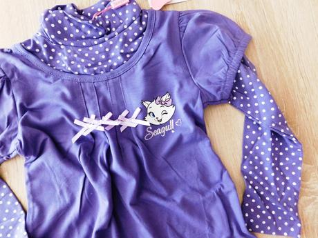 Dívčí bavlněné triko s roláčkem, 110 / 116 / 122