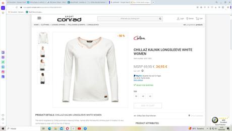 Pohodlná dámská bavlněná halenka chillaz kalník, 38