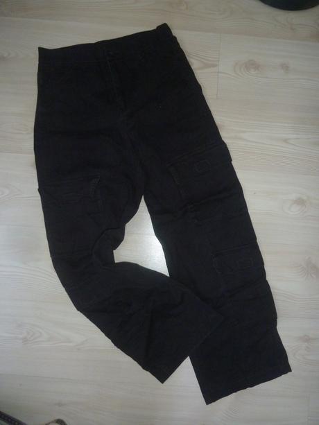 Široké džíny, kapsáče, h&m,158