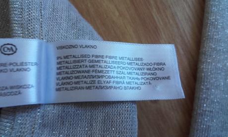 Asymetrický trblietavý top šelma, c&a,134